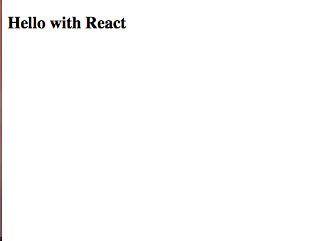 React Hello