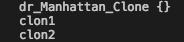 Clone names example