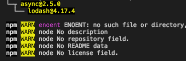 Npm example