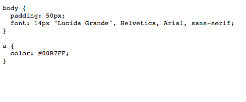 Css static example