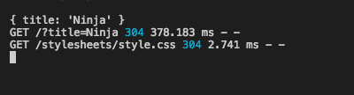 Log query string example