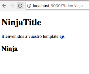 Html in ejs template