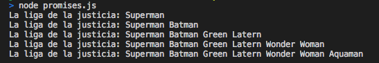 Example Multiple promises