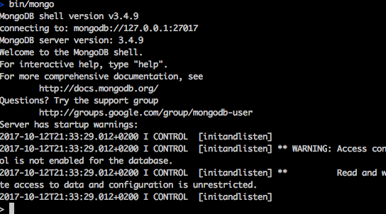 MongoDb Connect example