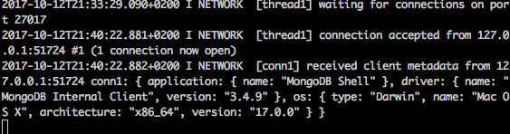 Connection log example