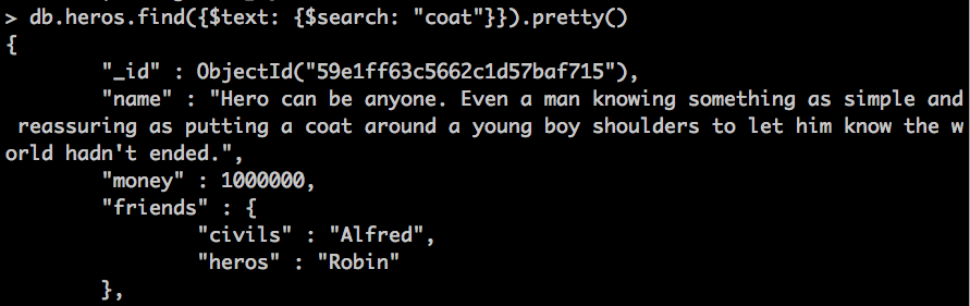 full text index example2