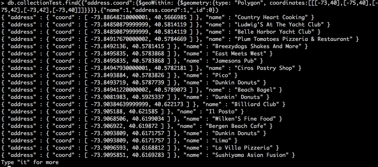 Polygon Example Query